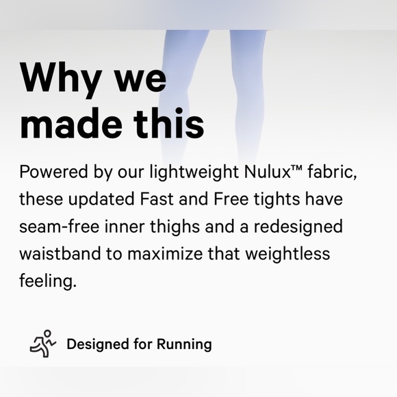 SOLD! NWT LULULEMON FAST AND FREE HR LEGGINGS WITH POCKETS | WILD INDIGO - Picture 8 of 12